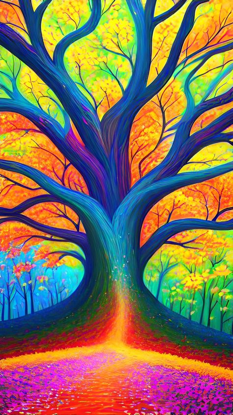 Tree of life, beauty, nature, symbol, energy, inspiration, growth, strength, wisdom, connection to the world, life cycles, spirituality, inception, fertility, symbolism, transformation, balance, roots, branches, abstraction, creativity, symbolism, life force. Tree Of Life Art Painting, Classroom Walls Paint, Abstract Tree Of Life, Energy Inspiration, Landscape Vector, Art 101, Tree Growth, Colorful Tree, Tree Magic