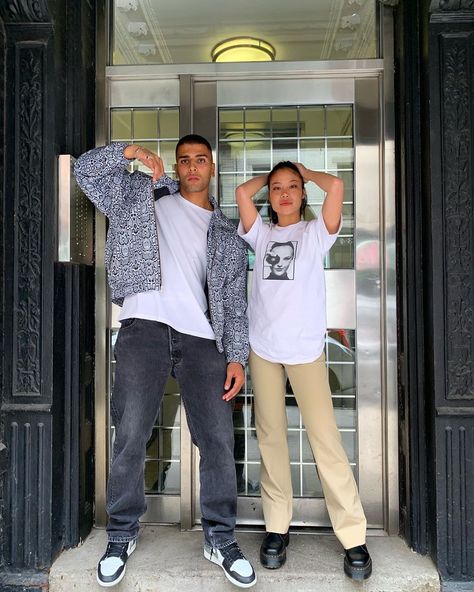 Younes Bendjima on Instagram: “In New York w/ @babymeia for the launch of @maskskincarecom 🧖🏽‍♂️ #ad” Younes Bendjima Style, Younes Bendjima, Couple Fits, Genderless Fashion, Bae Goals, Matching Couple, Friend Goals, Next Clothes, Fashion Images