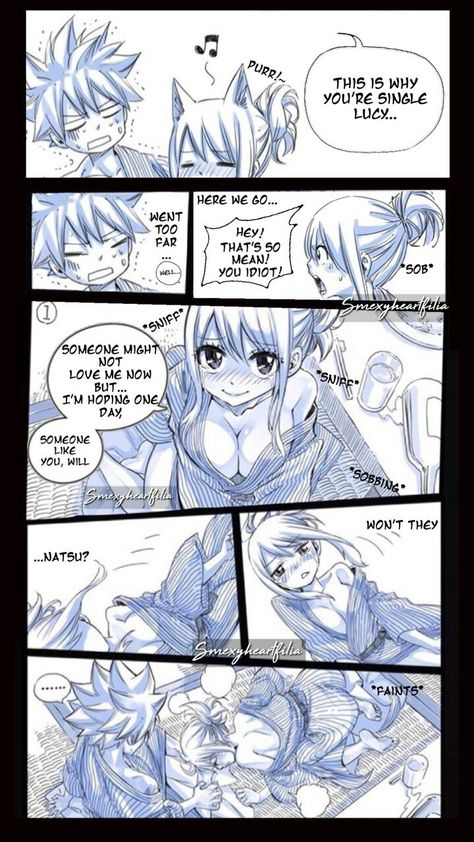 Fairy Tail Natsu And Lucy Lemon, Natsu X Lucy Kiss, Natsu X Lucy Manga, Natsu And Lucy Kiss, Nalu Lemon, Lucy Natsu, Fairy Tail Kids, Fairy Tail Photos, Fairy Tail Funny