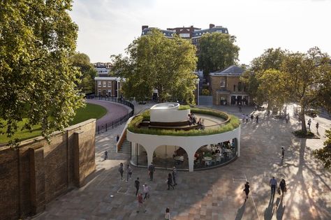 Nex-Architecture get approval for new restaurant on Cadogan Estate in West… Circular Buildings, Architecture Design Process, Industrial Cafe, Bakery Design Interior, Open Architecture, Small Cafe, London Architecture, Outdoor Cafe, Duke Of York