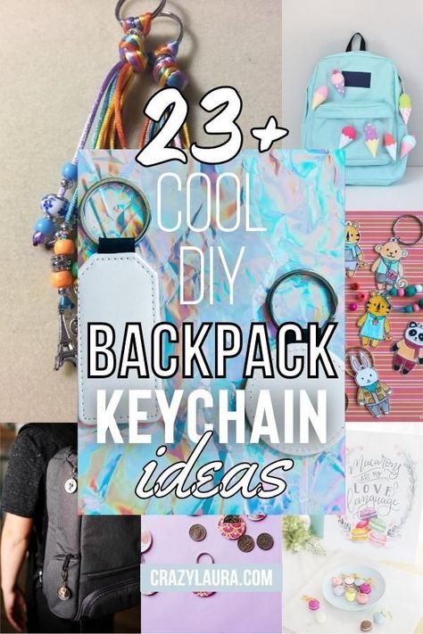 Get ready for school with creative DIY backpack keychain ideas! Personalize your style and make your backpack pop. #BackToSchool #DIY #BackpackKeychain #School Ways To Customize Your Backpack, Backpacks With Keychains, How To Decorate A Clear Backpack, Backpack Accessories Ideas, Backpack Tags Diy, Diy Backpack Accessories, Backpack Keychains Diy, Cute Keychains For Backpacks, Backpack Decoration Ideas