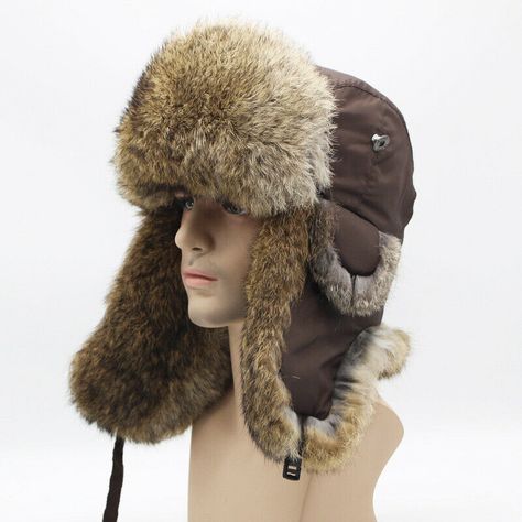 DETAILS Material :100% Real Rabbit Fur Size:Adjustable one size fit most people Features: wind and snow proof, soft touch, warm and comfortable Package: 1Pc fur hat Fur Trapper, Winter Fur Hat, Rabbit Fur Hat, Russian Hat, Aviator Hat, Ski Cap, Trapper Hats, Outdoor Hats, Quality Hats