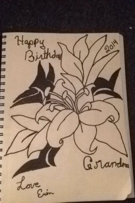 Happy birthday grandma Drawings For Your Grandma, Mom Birthday Funny, Happy Birthday Drawings, Birthday Grandma, Happy Birthday Grandma, Grandma Birthday, Funny Drawings, Cool Sketches, Book Art Drawings