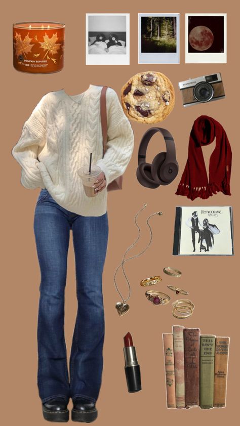 cozy fall outfit, rory gilmore outfit inspo, rory gilmore white sweater, white sweater outfit inspo, Rory Gilmore White Sweater, Autumn Outfit Inspiration, Rory Gilmore Style, Gilmore Girls Outfits, White Sweater Outfit, Academia Aesthetic Outfit, Cozy Fall Outfits, Downtown Outfits, Girls Fall Outfits