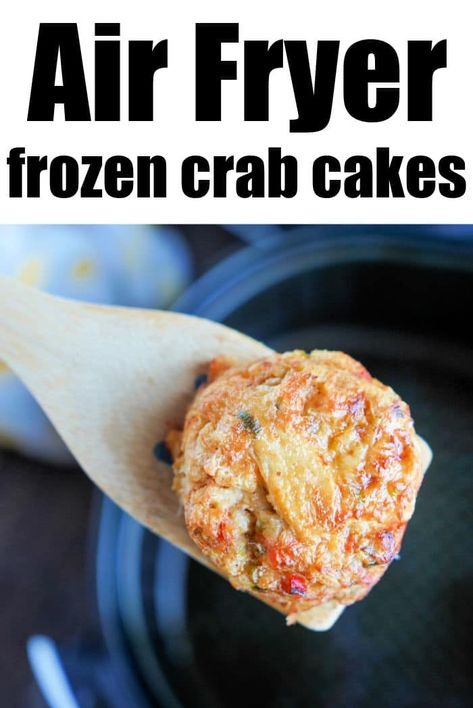 Frozen crab cakes in air fryer instructions are here! How to get them perfectly tender without defrosting first. Quick air fryer snack or meal. #crabcakes #airfryercrabcakes Crab Cakes In Air Fryer, Crab Cakes Air Fryer, Lump Crab Meat Recipes, Frozen Crab Cakes, Mini Crab Cakes, Air Fried Food, Crab Cake, Fried Foods, Patties Recipe