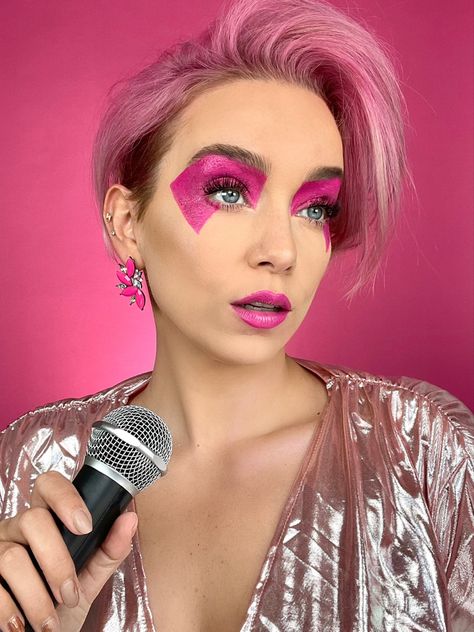 Jem Cosplay, Jem Makeup, Jem And The Holograms Costume, Jem Costume, Sarah Louwho, My Generation, Jem And The Holograms, Pink Things, 31 Days Of Halloween