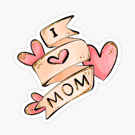 Mom Stickers, Night Pics, Day Stickers, Transfer Sheets, Decorate Notebook, Coloring Stickers, Eye Catching Colors, Cartoon Design, Bumper Stickers