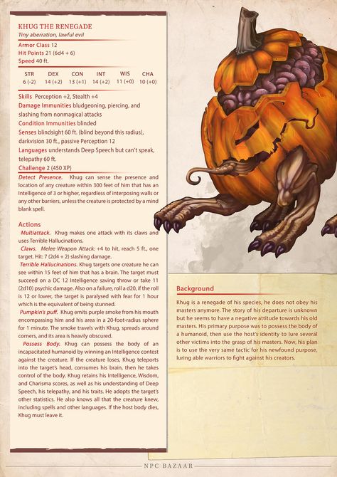 Candyland Dnd, Dnd Horror, Intellect Devourer, Monster Manual, Dnd Stats, Dnd Homebrew, Dnd Stories, Dnd Classes, Dungeons And Dragons 5e