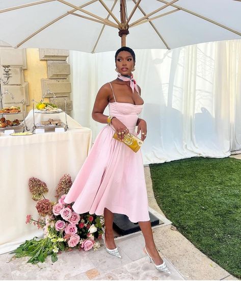 House Of CB (@houseofcb) • Instagram photos and videos Pink Brunch Dress, Black Femininity Classy, Pink Brunch, Feminine Black Women, Tea Party Attire, Garden Party Outfit, Black Princess, House Of Cb Dresses, Brunch Dress