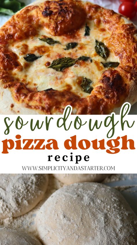 Sourdough Pizza Dough Recipe  - Simplicity and a Starter Pizza Dough Recipe No Yeast, Dough Recipe No Yeast, Sourdough Pizza Crust Recipe, Sourdough Pizza Dough Recipe, Sourdough Pizza Dough, Sourdough Pizza Crust, Quick Pizza, Sourdough Starter Discard Recipe, Homemade Sourdough