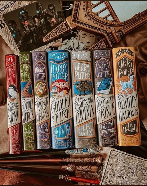 Harry Potter Book Covers, Harry Potter Wedding Theme, Book Bucket, Theme Harry Potter, Harry Potter Room, Dream Book, Harry Potter Books, Harry Potter Aesthetic, Harry Potter Series