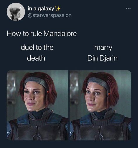 Bo Katan, Daredevil Netflix, Han And Leia, Star Wars Jokes, Star Wars Fandom, Star Wars Humor, Star Wars Memes, New Star Wars, Mandolin