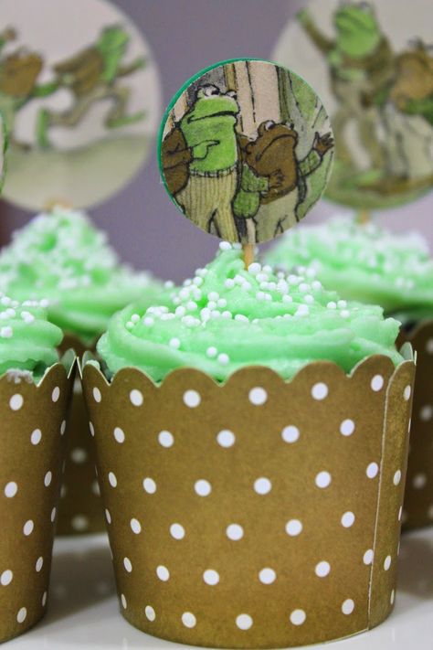 a Frog and Toad birthday party | (she always loved) larking Frog And Toad Party Ideas, Toad Birthday Party, Frog And Toad Birthday, Frog 2nd Birthday Party, Frog And Toad Are Friends Activities, Frog And Toad All Year, Frog Party Ideas, Twins Party, Frog Birthday Party