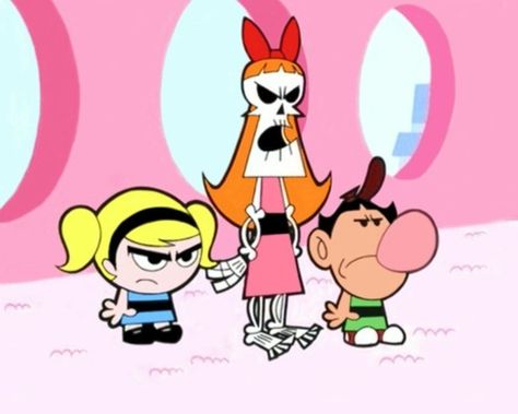 #GrimAdventures #GrimAdventuresOfBillyAndMandy #Grim #Billy #Mandy #DressedUp #DressUp #PowerpuffGirls #Bubbles #Blossom #Funny #Humor Cartoon Mashup, Billy And Mandy, Grim Adventures, Old Cartoon Network, Super Nana, Doodle Girl, Cartoon Network Shows, 90s Cartoons, Cartoon Profile Pictures