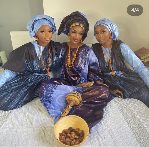 Fulani Culture, Fulani Wedding, Africa Wedding, African Party Dresses, Afrocentric Fashion, African Bride, African Fabric Dress, Lace Gown Styles, Muslim Couple Photography