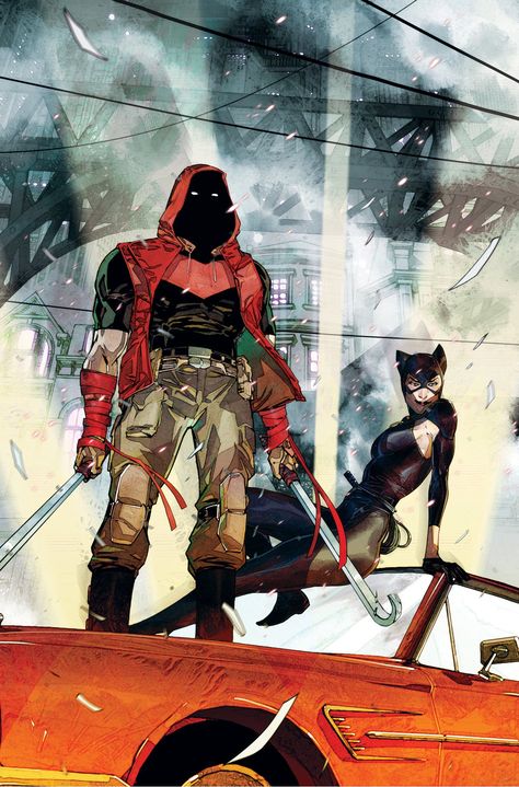 Red Hood Comic, Batman Catwoman, Red Hood Jason Todd, Batman And Catwoman, Selina Kyle, Arte Dc Comics, Batman Family, Jason Todd, Detective Comics