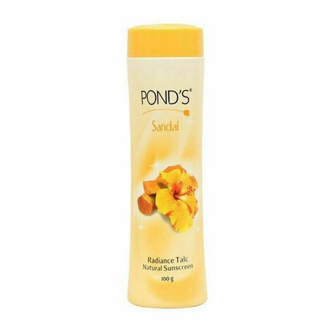 PONDS SANDAL (TALCUM POWDER) 100 GMS || With Sandelwood Fragrance Feel fresh all day long with sandalwood aroma with the Ponds Sandal Talcum Powder. This effective and long-lasting talc has a silky texture for easy apply. During summers, it keeps you dry, clean and protects against body odour. Natural Sunscreen This Ponds talc has a sun protection formula that protects your skin from the harmful UV rays. Safe and Natural This talc restores the natural glow of your skin and is safe to use. Sandal Ponds Powder, Talc Powder, Talcum Powder, Natural Sunscreen, Body Powder, Natural Glow, Ponds, Uv Rays, Sun Protection