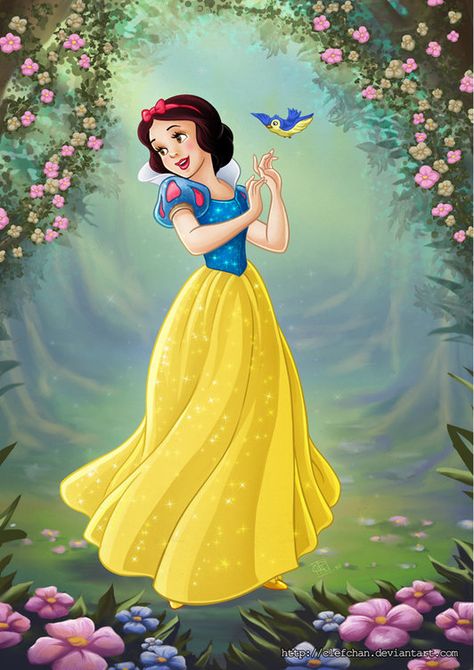 Snow White, Disney, Flowers, White, Beauty