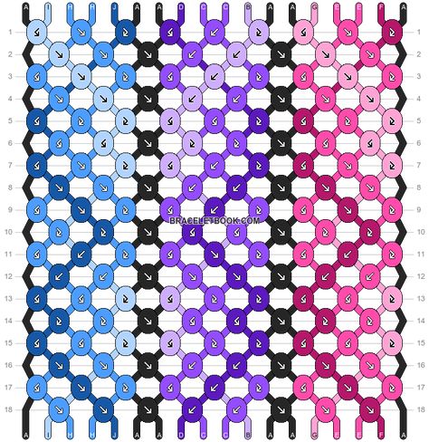 Normal pattern #143541 | BraceletBook Bisexual Friendship Bracelet, Diy Friendship Bracelet, Bisexual Pride Flag, Pride Flag, Friendship Bracelet Patterns, Pride Flags, Girls Best Friend, Bracelet Patterns, Friendship Bracelet