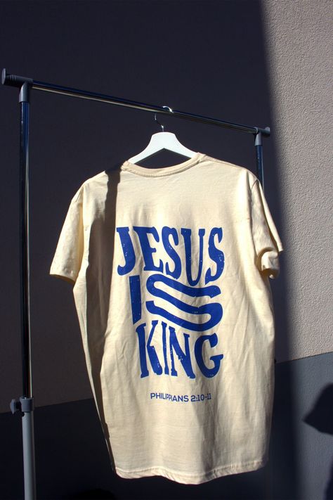 Church Tshirts, Grace Clothing, King Aesthetic, Jesus Clothes, Christian Tshirt Design, Bible Shirts, Aesthetic Christian, Christian Shirts Designs, Jesus Is King