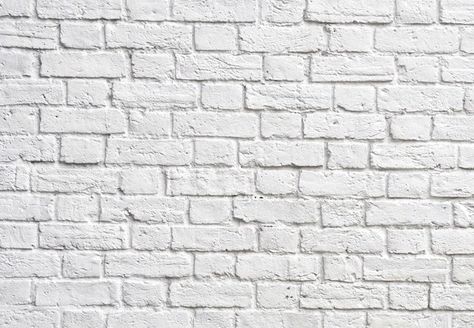 Painting tired or out-of-place brick, whether inside or outside your home, is an inexpensive, fairly quick route to an updated—or just cleaner—look. Follow our how-to paint brick guidelines here. White Brick Texture, Brick Wall Bedroom, Foyer Wallpaper, Brick Fireplace Wall, Accent Wall Entryway, Brick Wall Decor, Brick Wall Wallpaper, White Brick Fireplace, White Brick Wall