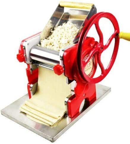 Automatic Electric Pasta Noodle Maker Machine,Stainless Steel Pasta Maker Dough Cutter Roller 135W 110V 4mm for Homemade Noodles, Dumplings, Spaghetti and Other Pasta (Red) Pasta Makers, Healthy Noodles, Noodle Machine, Dumpling Skin, Noodle Maker, Best Pasta, Homemade Spaghetti, Homemade Noodles, Pasta Machine