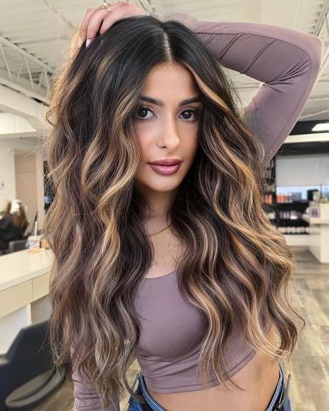 Beach Waves Brunette, Long Beach Waves, Long Layer, Beach Wave Hair, Beach Wave, Long Layers, Believe In Yourself, Beach Waves, Online Classes