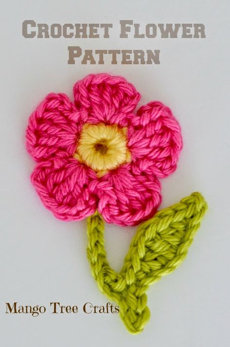 Crochet Flower Applique, Flower Applique Patterns, Crochet Flower Pattern, Crochet Puff Flower, Crochet Embellishments, Crochet Flowers Easy, شال كروشيه, Crocheted Flower, Confection Au Crochet