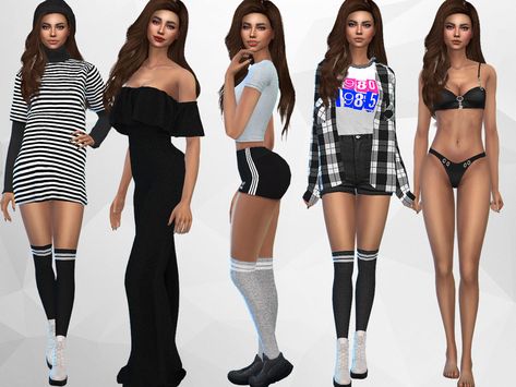 Sims 4 Victoria Secret Cc, Cc Pajamas The Sims 4, Sims 4 Cc Clothes Female Aesthetic The Sims Resource, Sims 4 Victorias Secret Cc, The Sims 4 Cc Resource Pajamas, Premade Sims, Sims 4 Cc Hair, Fashion Figure, Sims 1