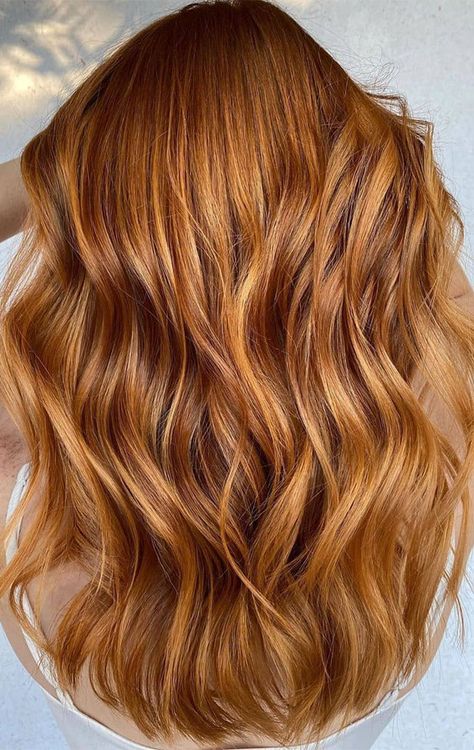 40 Copper Hair Color Ideas That’re Perfect for Fall : Golden Brown Copper Cowboy Copper Hair Color, Gold Copper Hair, Golden Copper Hair, Dark Copper Hair Color, Copper Hair Dark, Copper Hair Color Ideas, Beignet Recipe, Copper Fall, Types Of Hair Color