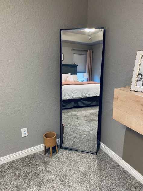 Perfect simple modern mirror. UPLAND OAKS Large Full Length Body Mirror for Floor & Wall in Bedroom - Metal Frame - Disclaimer I’m an Amazon Afflilate there are affiliate links in this post meaning at no additional cost to you I will be compensated if you decide to purchase this product. Tall Mirror Black Frame, Mirror Black Frame, Mirror Full Length, Long Mirror, Tall Mirror, Body Mirror, Modern Mirror, Full Length Mirror, Black Mirror