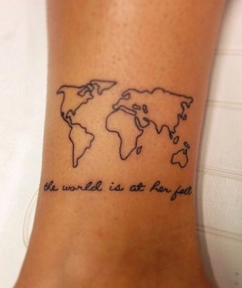 World And Plane Tattoo, Globe And Plane Tattoo, World With Airplane Tattoo, Globe With Airplane Tattoo, Small World Map Tattoo, World Map Tattoos, Airplane Tattoos, Map Tattoos, Inspiration Tattoos