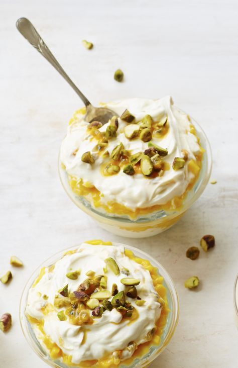 Best Summer Mango Recipes | Salad, Desserts, Salsa & Curry Fool Recipe, Mango And Passionfruit, Maggie Beer, Fruit Fool, Potluck Food, Passionfruit Recipes, Ripe Mango, Tapioca Pudding, Sweet Surrender