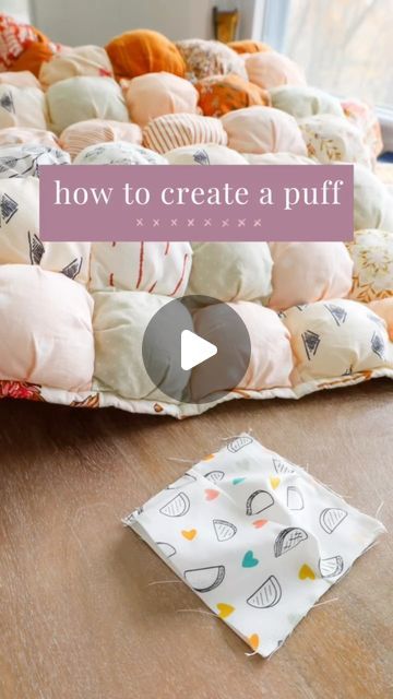 Diy Puff Quilt For Beginners, Puff Quilt Pillow, Puff Bag Diy, Puffy Quilt Pattern, Puff Quilt Tutorial For Beginners, Puffy Quilt How To Make A, Puff Blanket Bubble Quilt, How To Make A Puff Quilt, Puff Quilts Ideas