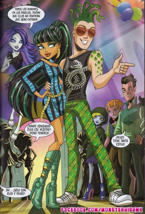 Monster High Comic, Eah Characters, Deuce Gorgon, Monster High Makeup, Arte Monster High, Monster High Pictures, Monster Prom, Moster High, Catty Noir