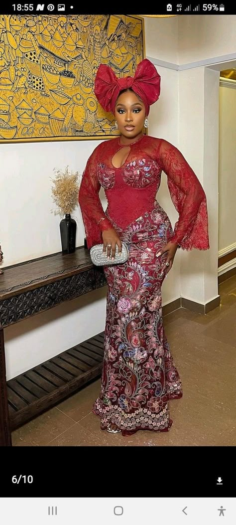 Lace Styles For Ladies, Asoebi Lace Styles, Owambe Styles, Asoebi Lace, Lace Styles For Wedding, Asoebi Style, Aso Ebi Lace Styles, Nigerian Lace Styles Dress, Nigerian Lace Styles