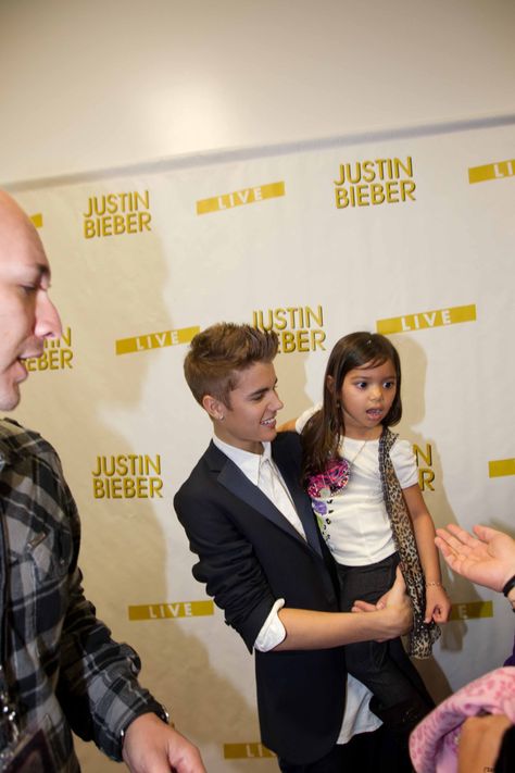 With a fan at the ”Believe Tour” Meet & Greet before the concert at the Allstate Arena in Rosemont, Illinois - USA Justin Bieber Meet And Greet, Rosemont Illinois, Believe Tour, Meet And Greet, The Concert, October 23, King Of Pops, Studio Album, My World