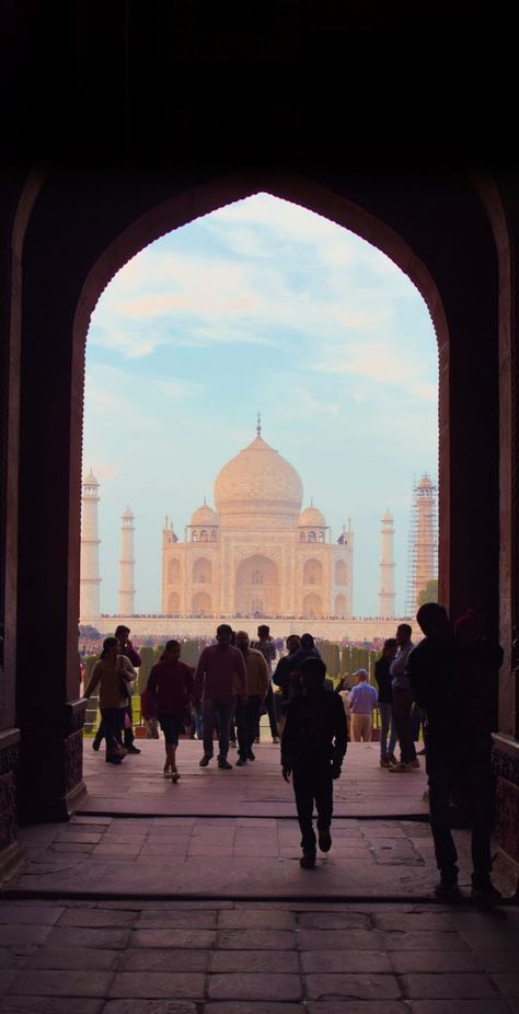 The Taj Mahal in Agra, India — #TajMahal #Agra #India Basic Excel, Travel To India, Glass Etching Designs, Agra Fort, Mughal Architecture, Guitar Photography, Agra India, Blue Wallpaper Iphone, The Taj Mahal