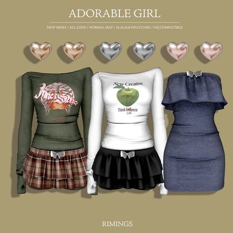 [RIMINGS] ADORABLE GIRL | Patreon Douyin Sims 4 Cc, Lotes The Sims 4, Cc Shopping, Sims 4 Tsr, Sims 4 Cas Mods, Sims Packs, Muebles Sims 4 Cc, Pelo Sims, Free Sims 4