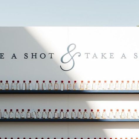 AMANDA REED WEDDINGS + EVENTS on Instagram: "Motto for the weekend - take a shot & take a seat! Unofficially sponsored by @fireballwhisky   Planning + Design: @amandareedweddings  Photographer: @mileswittboyer  Signage: @dayflowerdesigns  Floral: @samanthas_garden" Take A Shot And Take A Seat, Take A Shot, Wedding Vibes, Mini Bottles, Take A Seat, Wedding Inspo, The Weekend, Wedding Decor, Wedding Events