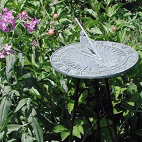 Cast Iron Sundials - Choose from a large selection of traditional cast iron sundials. Expirements For Kids, Water Clock, Orchard Design, Earthly Delights, Garden Of Earthly Delights, Father Time, Sundials, Garden Whimsy, Midnight Garden