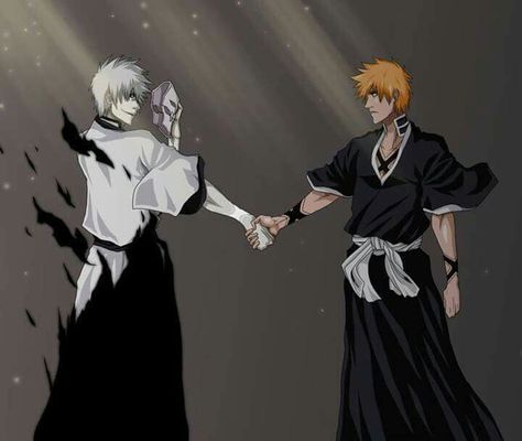 White Ichigo, Hollow Ichigo, Bleach Ships, Bleach Ichigo Bankai, Ichigo Y Rukia, Bleach Ichigo, Bleach Anime Ichigo, Bleach Anime Art, Anime Friendship