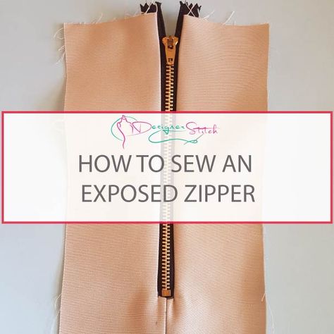 Greetings my lovelies. Today I am detailing my easy method of insertion for an exposed zipper. This is an easy method for showcasing a lovely metal zipper for a statement in a seam – especially the Centre Back of a Dress. The only thing I would say is that you have to be very accurate [...] Sew Zipper Tutorial, Back Of A Dress, Pocket Tutorial, Make Dress, Zipper Tutorial, Sewing Seams, Sew Zipper, Jasmine Dress, Bra Pattern