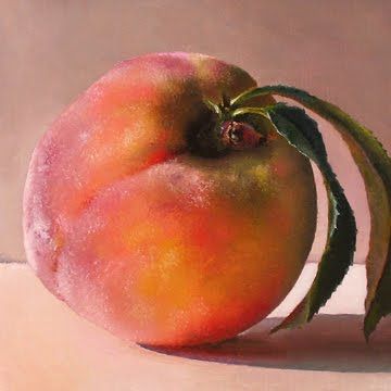 Barbara Kacicek (oil on linen mounted on panel) Martin Jarrie, Peach Paint, Vegetable Painting, Painting Fruit, Daily Painters, Still Life Fruit, Watercolor Fruit, Fruit Painting, Paintings Art