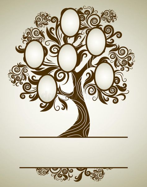 Download Vector Family Tree Design With Frames Stock Vector - Illustration: 16066316 Family Tree Background, Family Tree Design, Family Tree Clipart, Family Tree Picture Frames, Family Tree With Pictures, Illustration Family, Family Tree Designs, Family Tree Art, Text Illustration