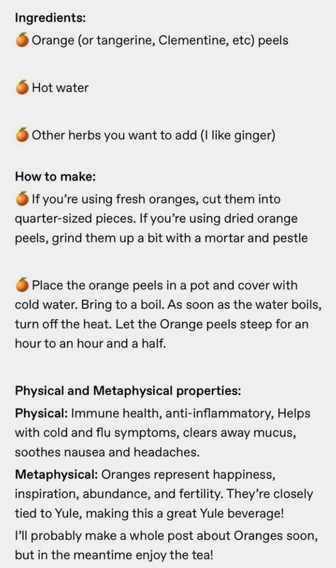 Orange Peel Magical Properties, Orange Magical Properties, Dried Orange Peel, Water Boiling, Magic Herbs, Kitchen Witchery, Herb Tea, Herbal Magic, Immune Health