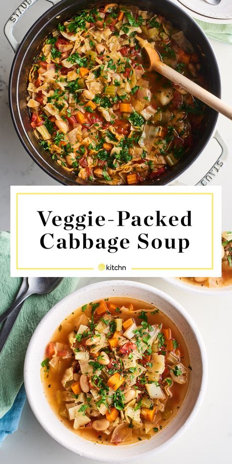 Cabbage Soup Instant Pot, Soup Veggie, Soup Cabbage, Cabbage Soup Diet Recipe, Soup Diet, Veggie Soup, Soup And Stew, Cabbage Soup, Meat Free