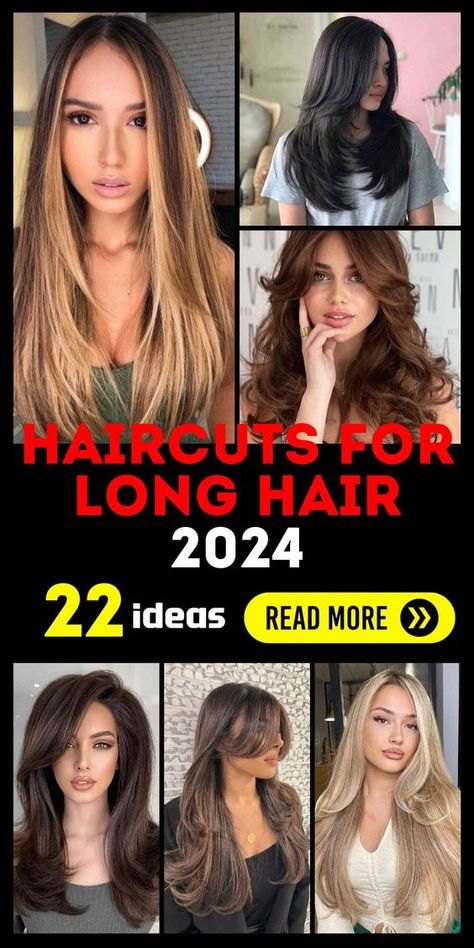 There's always something exhilarating about adopting a different hairstyle, and the haircuts for long hair 2024 offer just that. New, refreshing, and tailored for the contemporary woman, these haircuts integrate face framing techniques suitable for various face shapes. Straight hair gets an upgrade with strategically placed layers, ensuring every strand adds to the overall aesthetic. Best Haircuts For Long Hair, Long Hair With Bangs And Layers, Fresh Haircuts, Heart Shaped Face Hairstyles, Straight Wavy Hair, Haircut For Face Shape, Women Haircuts Long, Long Face Haircuts, Oval Face Haircuts