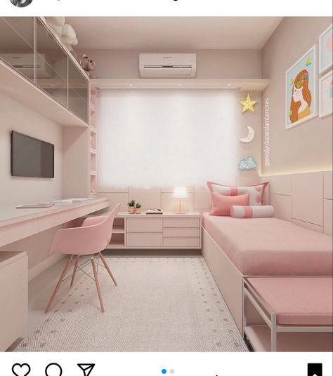 College Bedroom Decor, Tiny Bedroom Design, Room Girl, Small Apartment Bedrooms, Small Room Design Bedroom, Kids Bedroom Designs, Kids Interior Room, Girl Bedroom Designs, Small Room Design