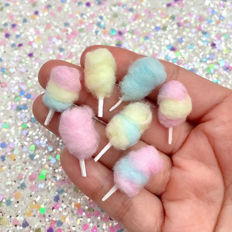 tiny cotton candy 🎡 | Instagram Cotton Candy Crafts, Mini Cotton Candy, Cotton Candy Costume, Candy Costume, Cotton Candy Cone, Crazy Earrings, Candy Costumes, Swiss Miss, Dollhouse Miniature Tutorials